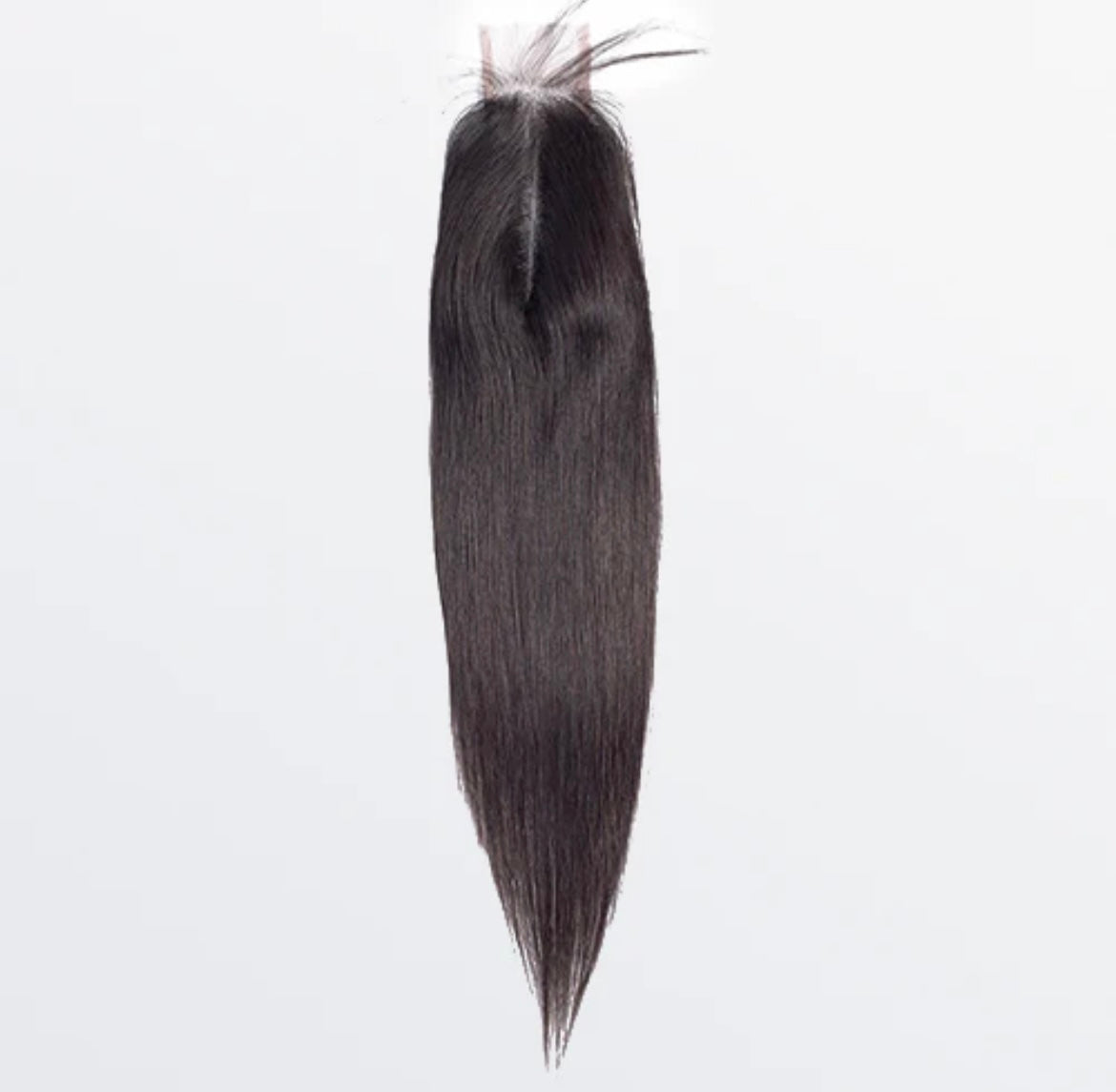 2" x 6" Straight Transparent Lace Closure