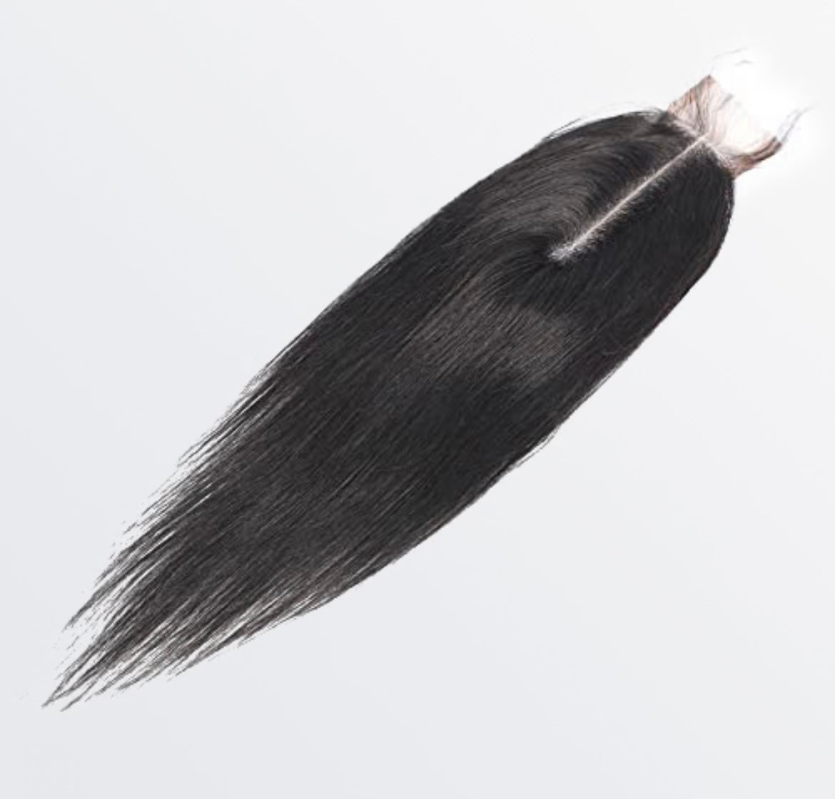 2" x 6" Straight Transparent Lace Closure