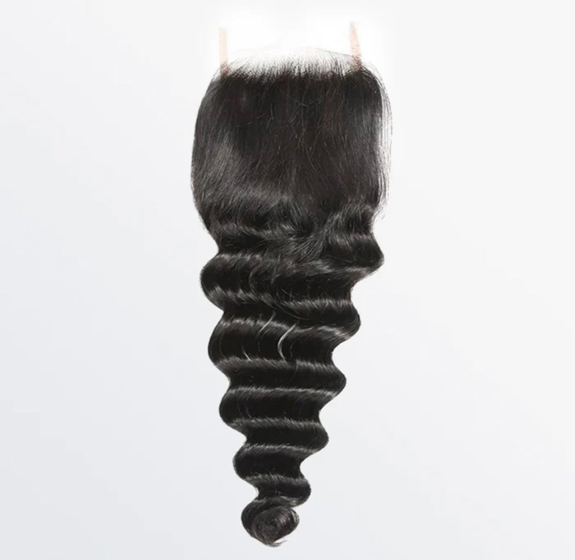 4" X 4" Loose Deep Free Parted Lace Closure