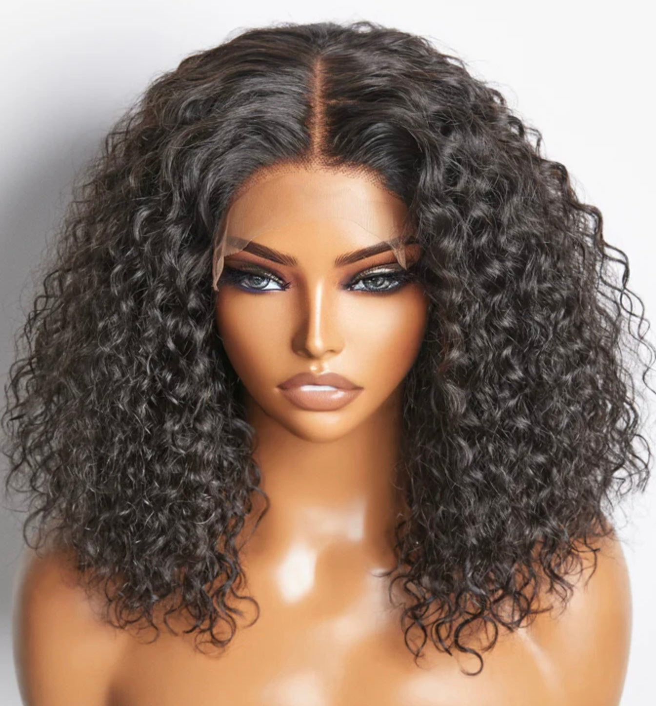 5x5 Glueless Water Wave Lace Closure Bob Wig 150% Density