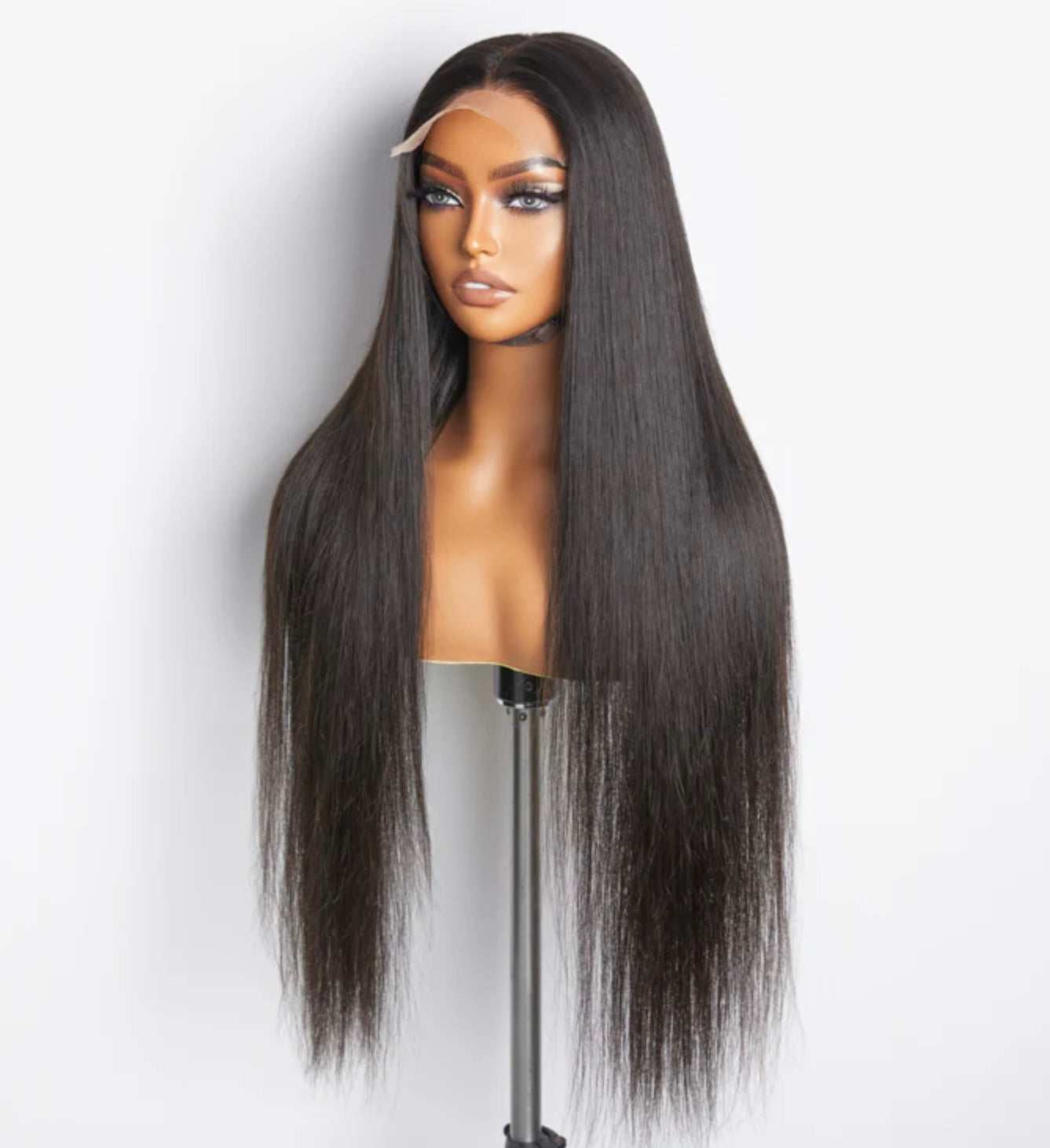 5x5 Glueless Lace Closure Straight Wig 180% Density