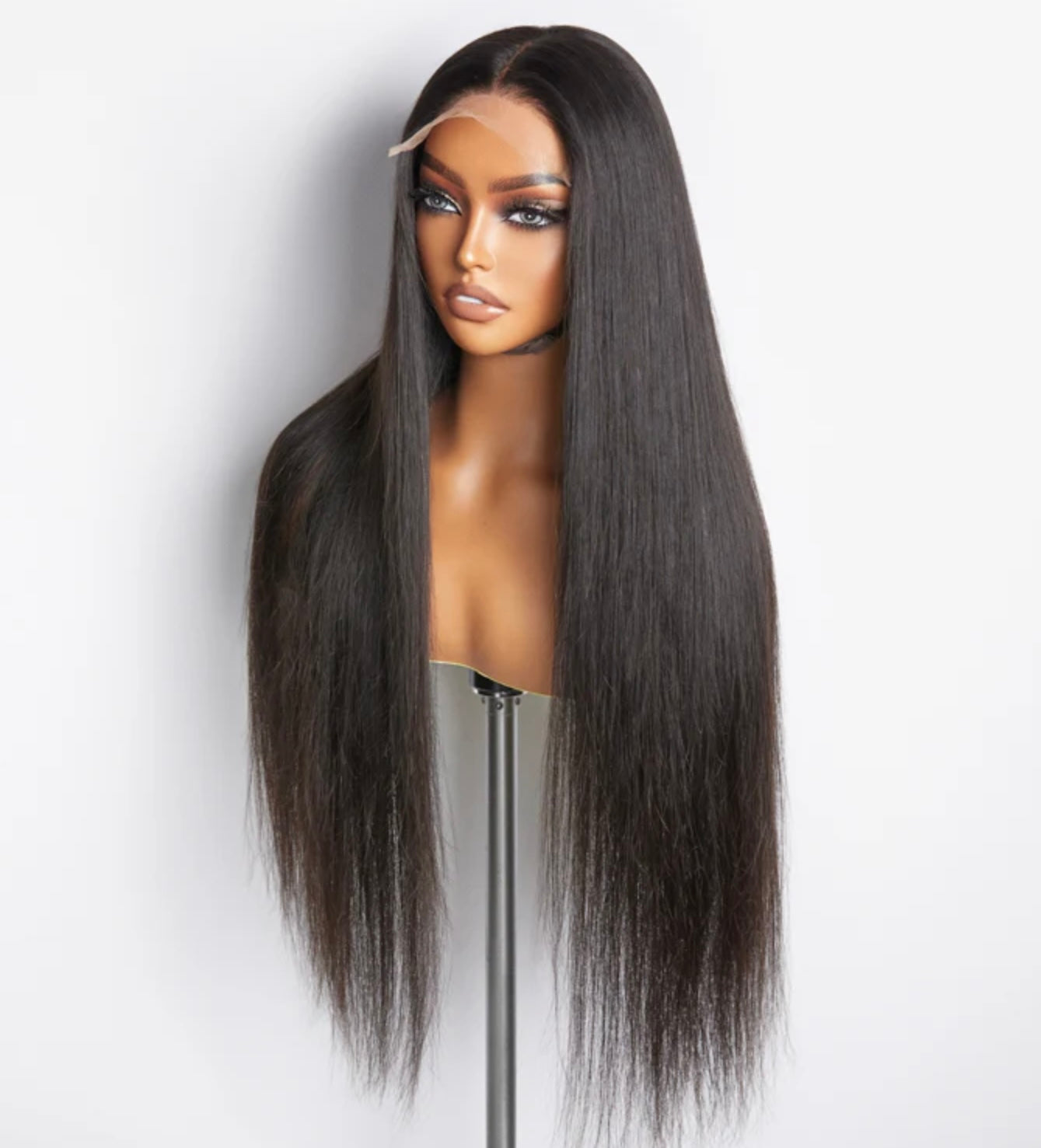 5x5 Glueless Lace Closure Straight Wig 180% Density
