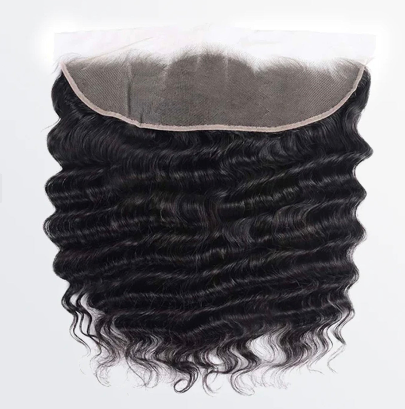 13" X 4" Loose Deep Wave Free Parted Frontal