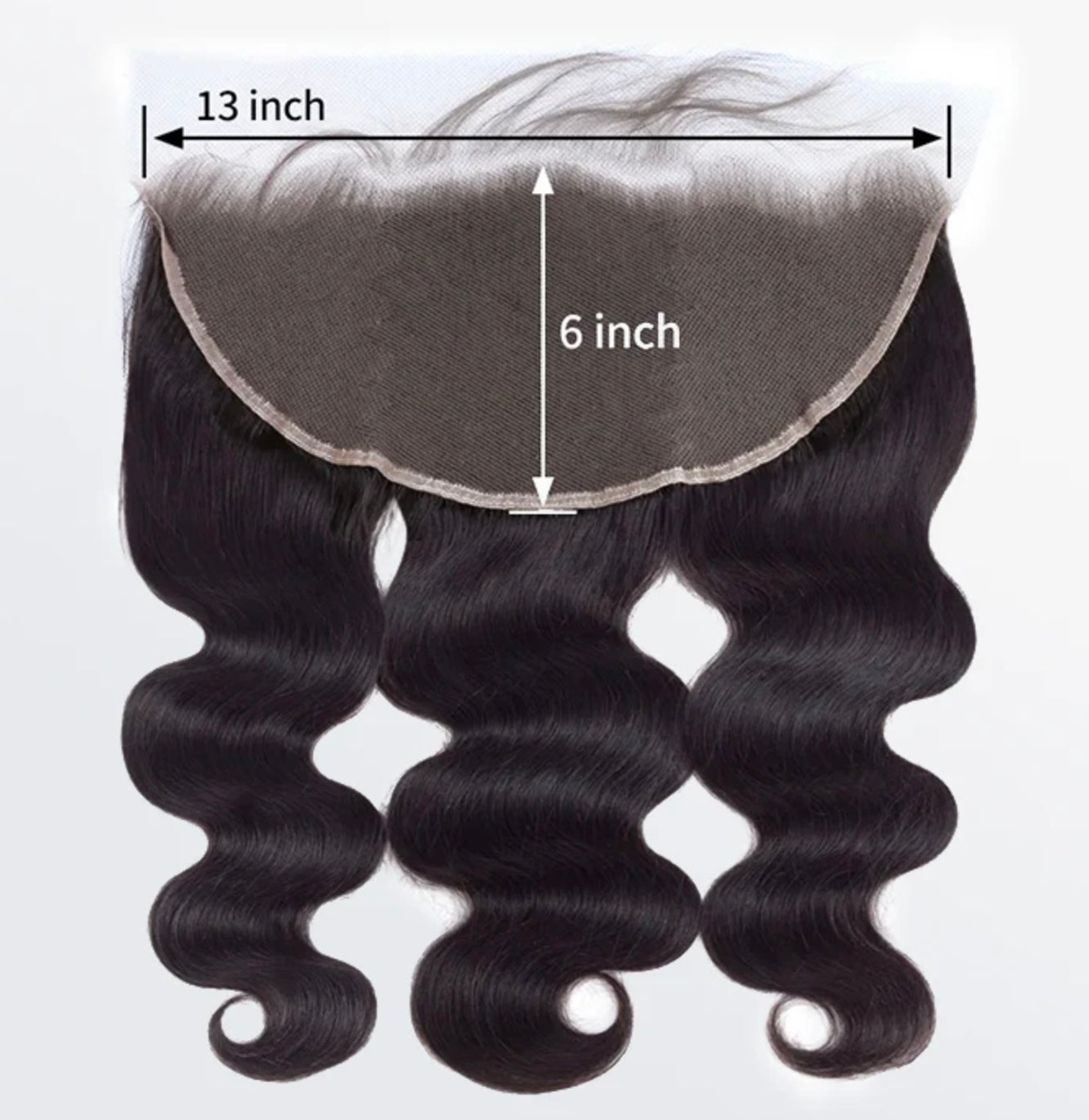 13" X 6" HD Body Wavy and Straight Free Parted Frontal